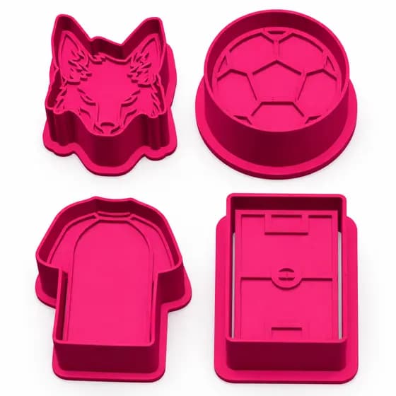 EJETOR CRUZEIRO RAPOSÃO CAMPO BOLA CAMISA TIME FUTEBOL Modelado PARA DOCES 15 A 22G Marcador Brigadeiro Massas Mold