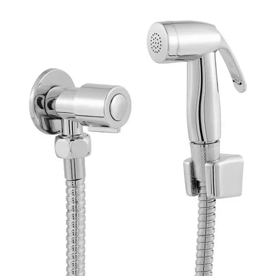 Ducha Higiênica Banheiro 100% Completa Luxo Cromado 1,20m Chuveirinho Privada