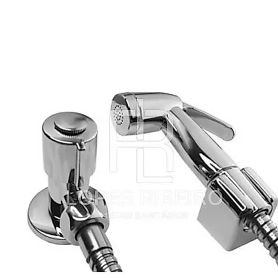 Ducha Higiênica Luxo Abs Cromada Acionamento 1/4 D Volta