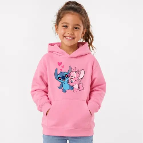 Blusa Moletom Infantil Lilo&Stitch Canguru - Infantil Desenho