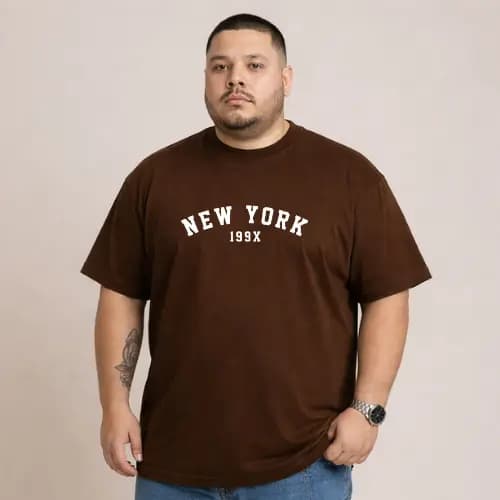 Camiseta Plus Size New York 1998 Algodão Moda