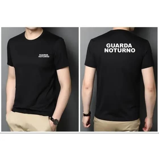 Camiseta Profissão Vigia Guarda Noturno Unissex 100% Algodão