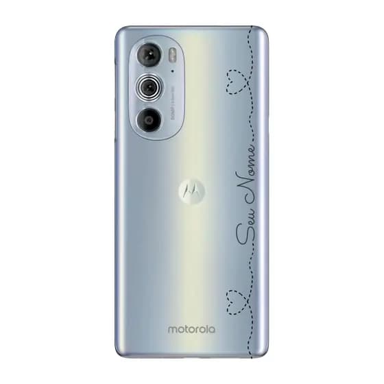Capinha para Moto Edge 30 Pro Anti Impacto Personalizada - Nome na lateral e fundo transparente