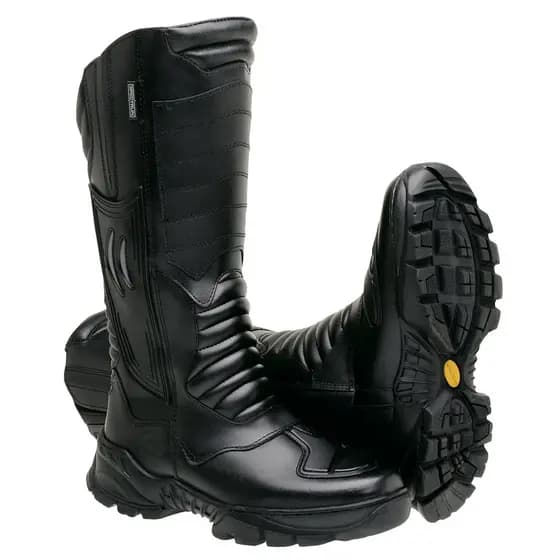 Bota Coturno Masculina Cano Longo Motoqueiro Legitimo
