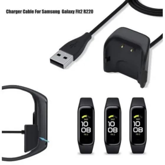 Cabo Carregador Fit 2 Usb Para Relogio Smartwatch Samsung Galaxy Fit 2 Sm R220