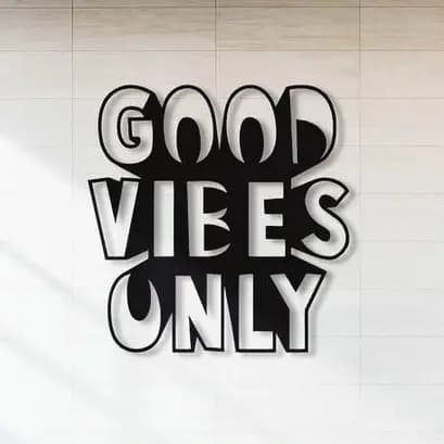 Mdf Quadro Decorativo Good Vibes Only Quadro para sala de estar moderno quadro decorativo