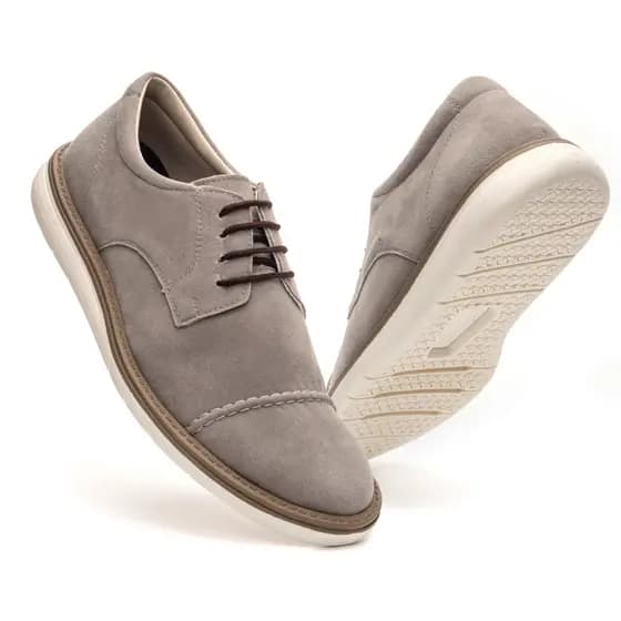 Sapato Masculino Oxford brogue Camurça Derby Costurado Premium Promoção Lançamento