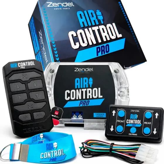 Central Controle Suspensão Ar Air Control PRO Saida Auxiliar 8 Teclas 12V Zendel
