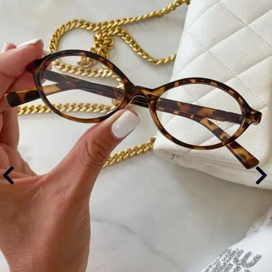 Óculos Feminino óculos com grau pra longe óculos miopia oval moda
