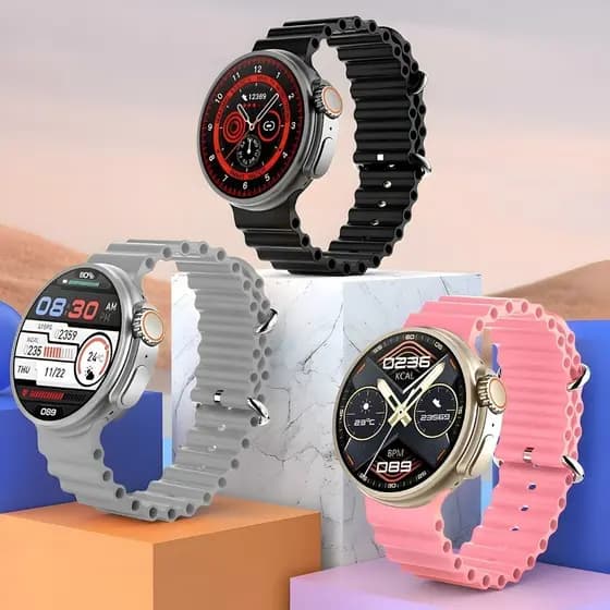 Smartwatch GT10 Original Tela AMOLED HD +8 Pulseiras Smartwatch Chamada Bluetooth GPS