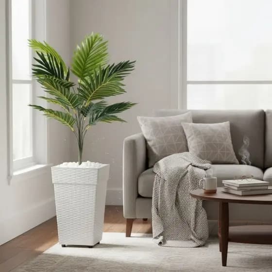 Plantas Artificiais Enfeite Casa Coqueiro de Decoraçao + Vaso A Pronta Entrega