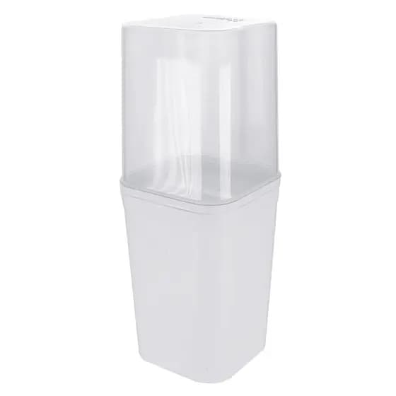 Porta Escovas De Dente Branco/Preto Nitron Organizador Banheiro Com Tampa