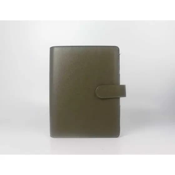 Planner Caderno Fichario A5--Verde-Oliva Escuro(Só Capa)
