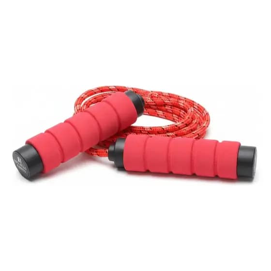 Corda De Pular Funcional 2,8m Revestida Resistente Vermelho