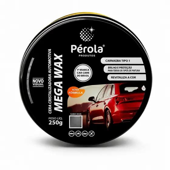 Cera Cristalizadora em Pasta Mega Wax 250g Pérola
