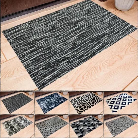Tapete Capacho e Passadeira Tapetes P/ Cozinha - Sala - Quarto - Antiderrapante 1,40m x 0,45m Jacquard Decoração