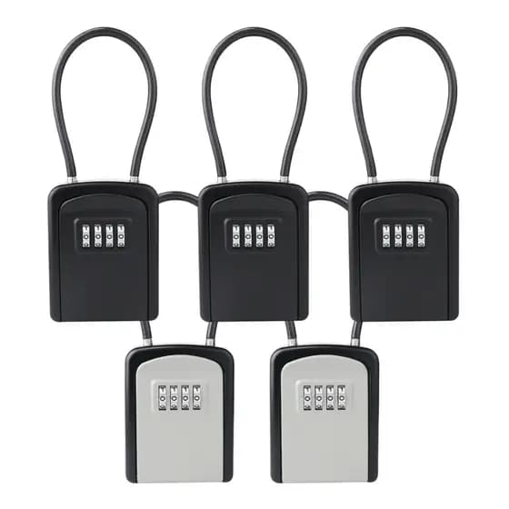 5x Cadeados Senha Cofre Metal Chave Objetos Airbnb Pousada Surf Locker