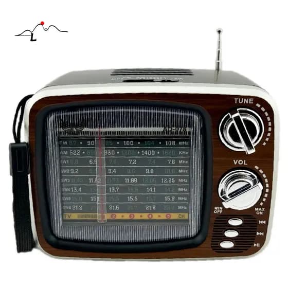 Rádio Am Fm Bluetooth Retro Vintage Tv Usb Radinho Recarregável Caixa de som AD-078