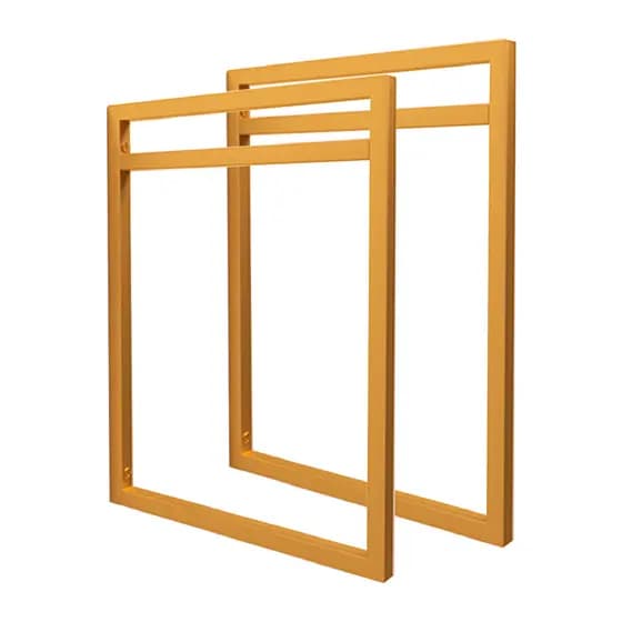 Par de Suportes Estilo Industrial Dourado para Prateleira de 25cm - UNIDADE (SKU2252D)