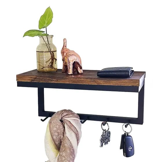 Porta Chaves Nissi Estilo Industrial Preto (SKU2001)