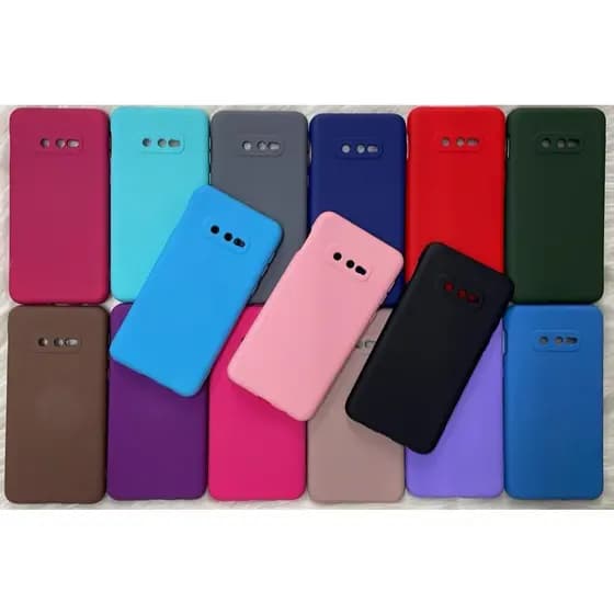 Capa Capinha Para S10E Samsung Silicone Aveludado POR DENTRO