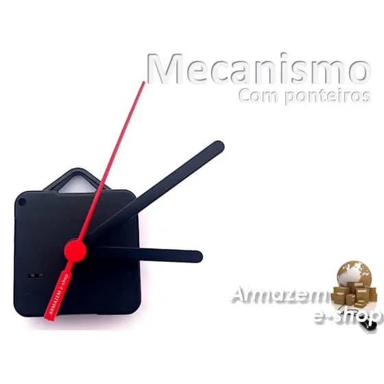 Kit Maquina Relógio Quartz De Parede Eixo 22mm Armazem e-shop