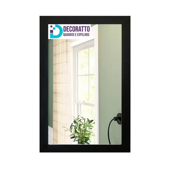 Espelho 30X40 com MDF, Moldura Preta ou Branca