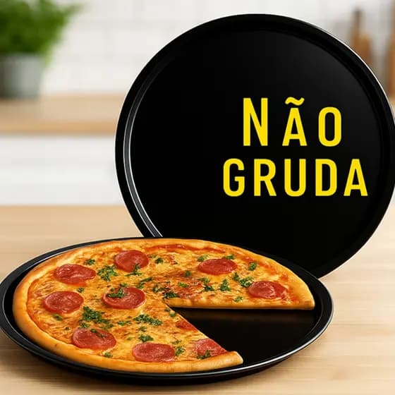 Assadeiras Formas de Pizza Grande Antiaderente 29cm 30cm ou 36cm