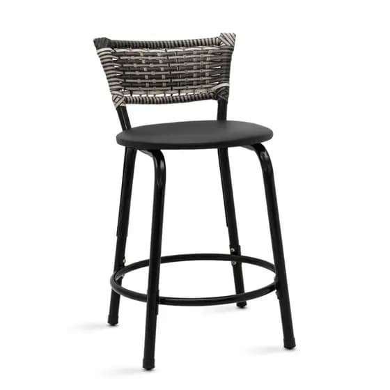 Banqueta Baixa Junco Degradê Banco 45cm Ideal Mesa Jantar Bistrô Cozinha Área Gourmet Sorveteria