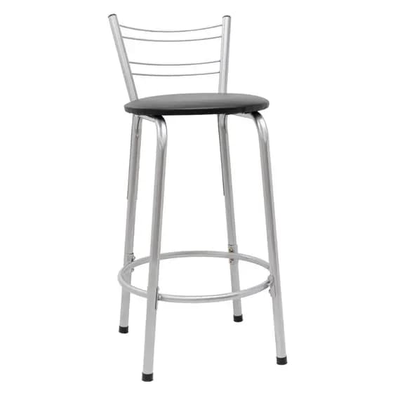 Banqueta Para Cozinha Flórida Prata 60cm Área de Lazer Piscina Balcão Ilha Bancada Bistro Bar