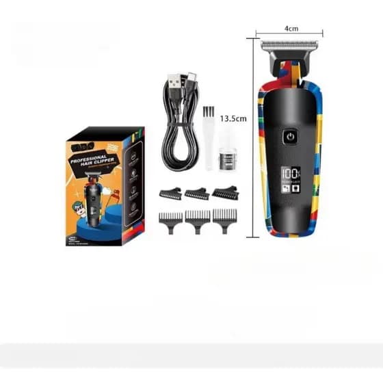 Máquina Barbeador Elétrico Cabelo e Barba Homens Profissional Máquina De Corte
