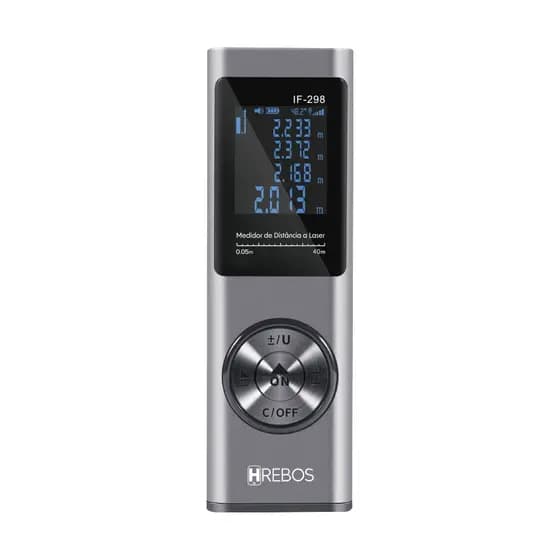 Trena Laser Alcance 80 Metros | Tela LED com Nível Eletrônico Integrado e Alta Precisão de 2mm