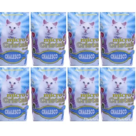 Areia Sanitaria para Gato Micro Silica ou Fina Chalesco ( 8 pacotes )