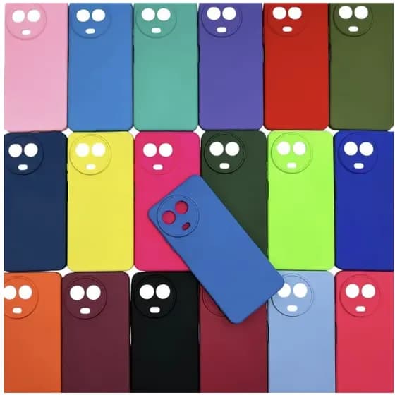 Capa Realme 11 5g Silicone Aveludada Protege Câmera Colorida Capinha Anti Impacto