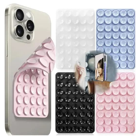 Nova Ventosa De silicone Dupla Face Acessórios Para smartphone 40 Peças Capa Celular Suporte De