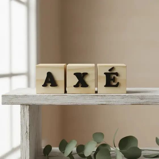 Trio Cubos Decorativos Letras Em Madeira Decoração Casa