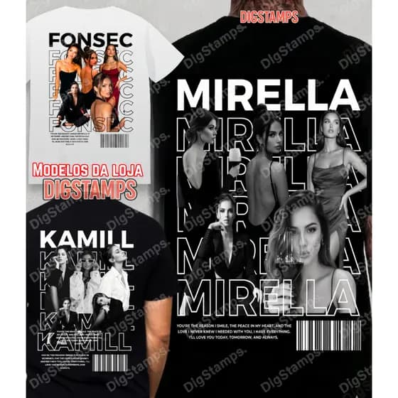 Camiseta de Casal Personalizada com fotos dia dos namorados Algodão