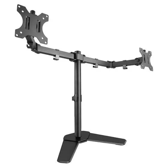 Suporte de Mesa Dois Monitores Articulado 17" até 27" Regulável Padrão Vesa