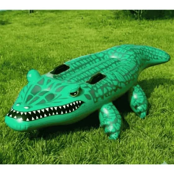 Bóia Inflável De Crocodilo Para Piscina Infantil