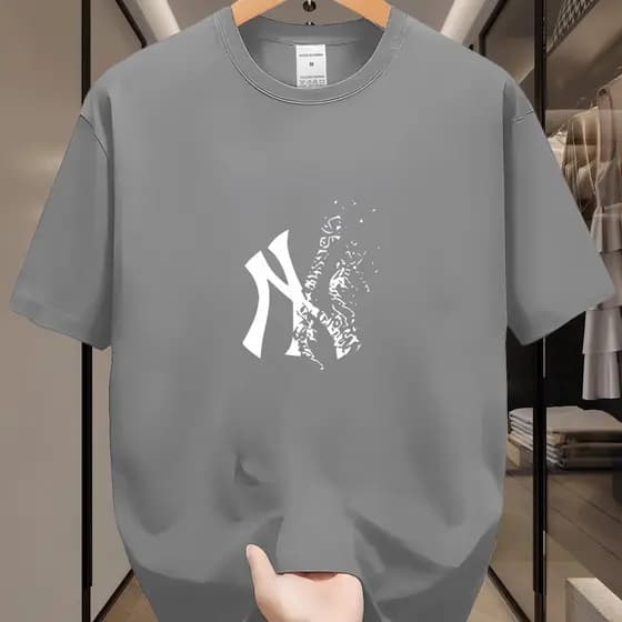 Camiseta Masculina Estampada Camisa 100% Algodão Camiseta Casual Streetwear Dia a Dia