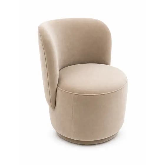 Poltrona Bia Decorativa Modelo Orgânico Luxo Sala Escritório Salão - Kasa Alb Moveis