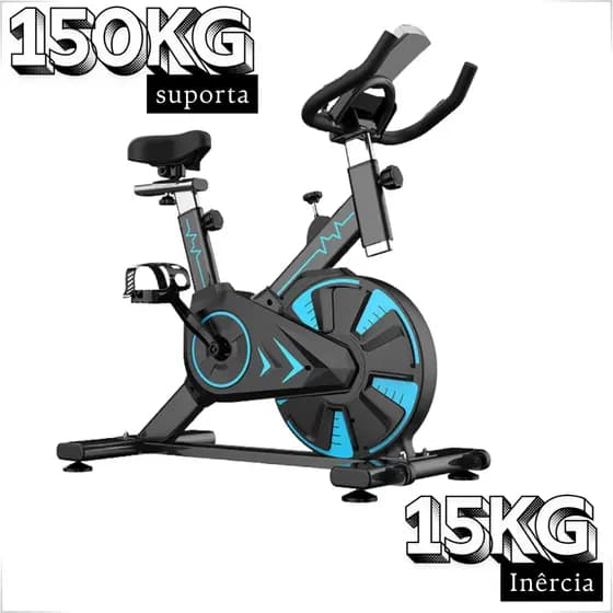 Bicicleta Ergométrica spinning Profissional Academia Fitiness Bike Monitor Suporta até 150kg