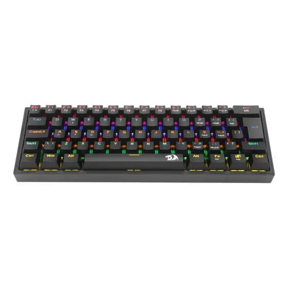 Teclado Redragon Gamer Fizz Rainbow Switch Brown Mecanico Cor De Teclado Preto Idioma Português Brasil