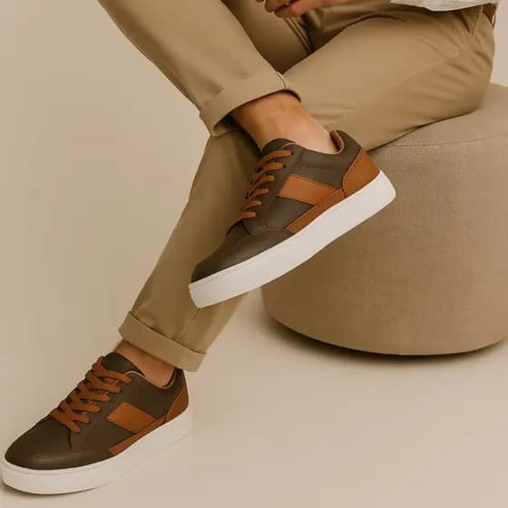 Sapato Masculino Classico Tenis Casual Leve Sola Branca Envio Já