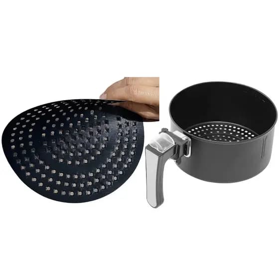 Protetor Manta Teflon Para Fritadeira Air fryer Modelo Redondo 20cm