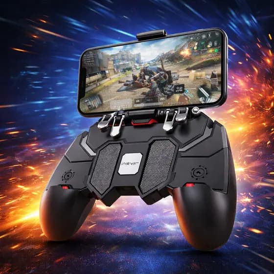Joystick Controle Gamer Bluetooth para Celular com Gatilhos e Ajuste para Jogos Mobile