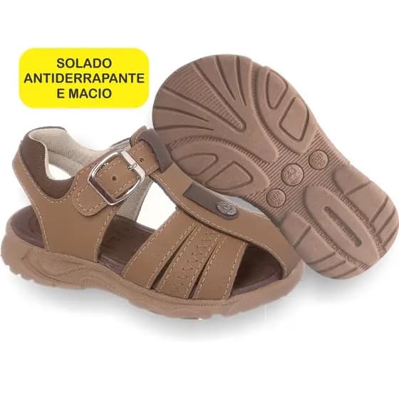 Sandália Infantil B&Z Masculino Confortável Antiderrapante