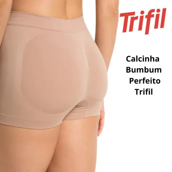 Calcinha Box Bumbum Perfeito Trifil Short Modelador Feminino Levanta Bumbum Sem Costura Adulto CE4045