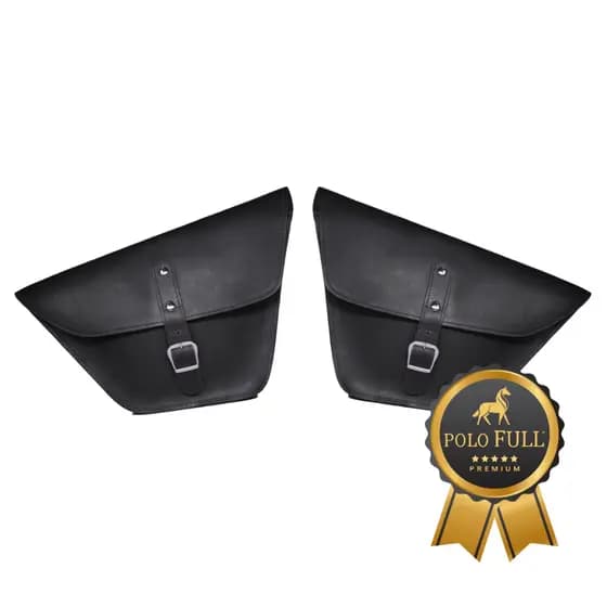 Alforge Couro Legitimo Intruder 125 E 250 E Chopper Road Reforçado Impermeabilizado Par