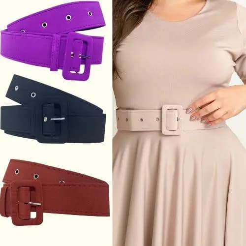 CINTO FORRADO VARIAS CORES COM FECHO PARA VESTIDOS E SAIAS